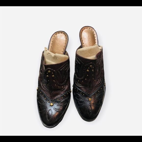 Womens Gianni Bini Frontier mule/clogs. Intricately designed two tones b… - Picture 3 of 8